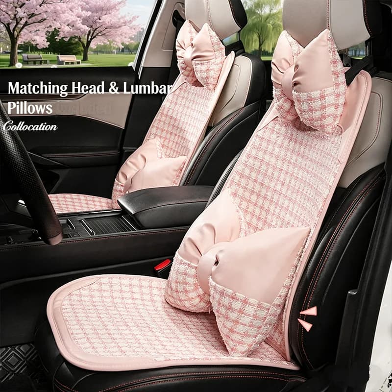 New Arrival Creative Fashion Simple Cotton Flax Four Seasons Universal Protective Car Seat Cushion Cover