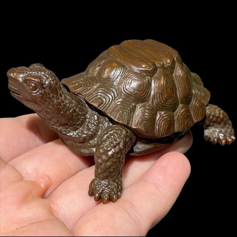 Collection: Money Hollowed-Out Open-Top Turtle Incense Burner, Home Living Room Tea Table Decoration, Dragon Turtl