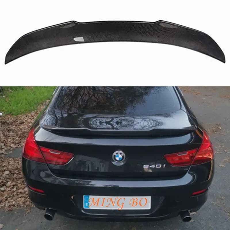 FOR BMW 6 Series F06 4Door Cran Coupe M6&F13 2Door Coupe PSM Style Carbon fiber Rear Spoiler Trunk wing 2012-2023