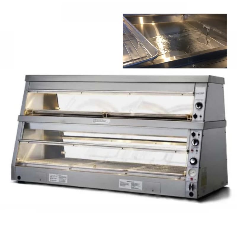 Electric KFC Fast Food Restaurant Equipment Counter Top Vertical Chips Warmer