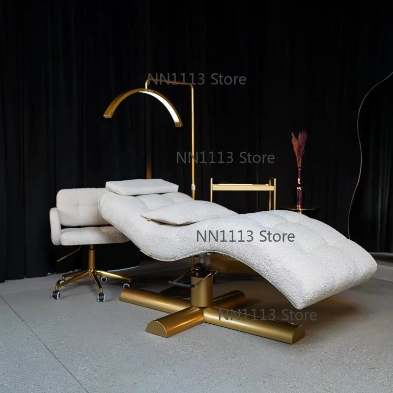 Professional Eyelash Massage Salon Bed with Head And Back Adjustable Color Customization for Comfortable Beauty Treatments