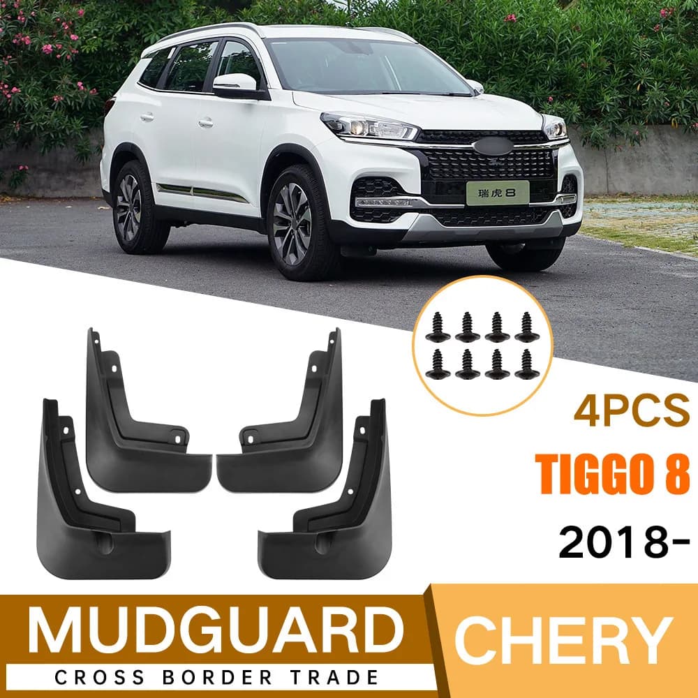 For Chery Tiggo 8 2018-2024 2022 2023 fender mud flaps Tiggo 8 car accessories