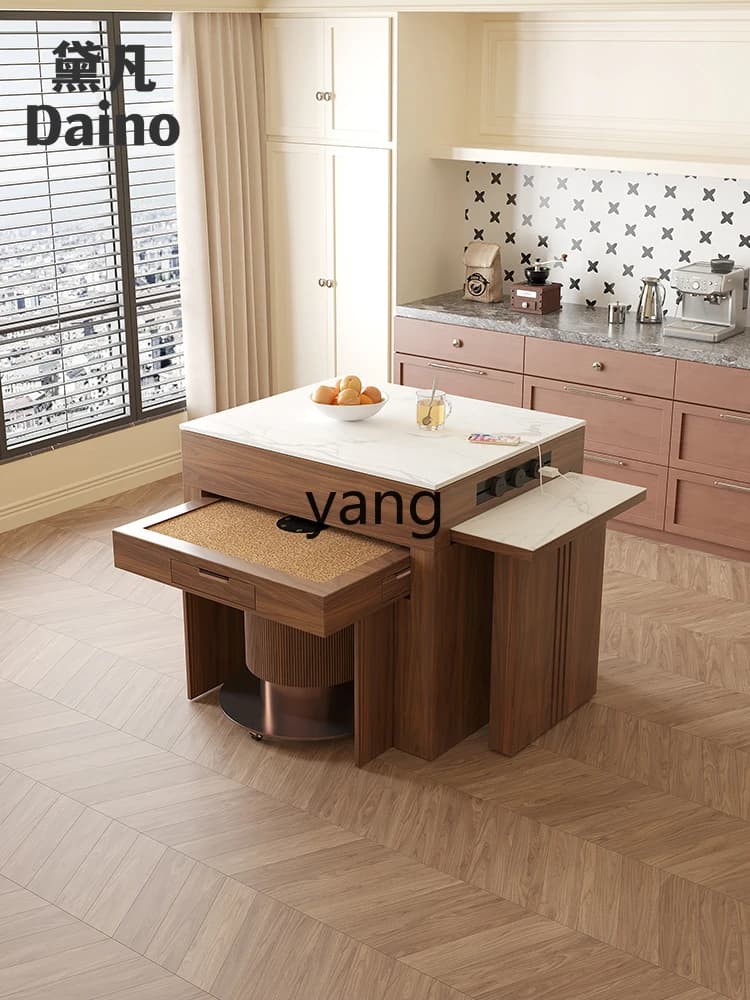 LTT mahjong table automatic household island table integrated retractable multi-function guide table
