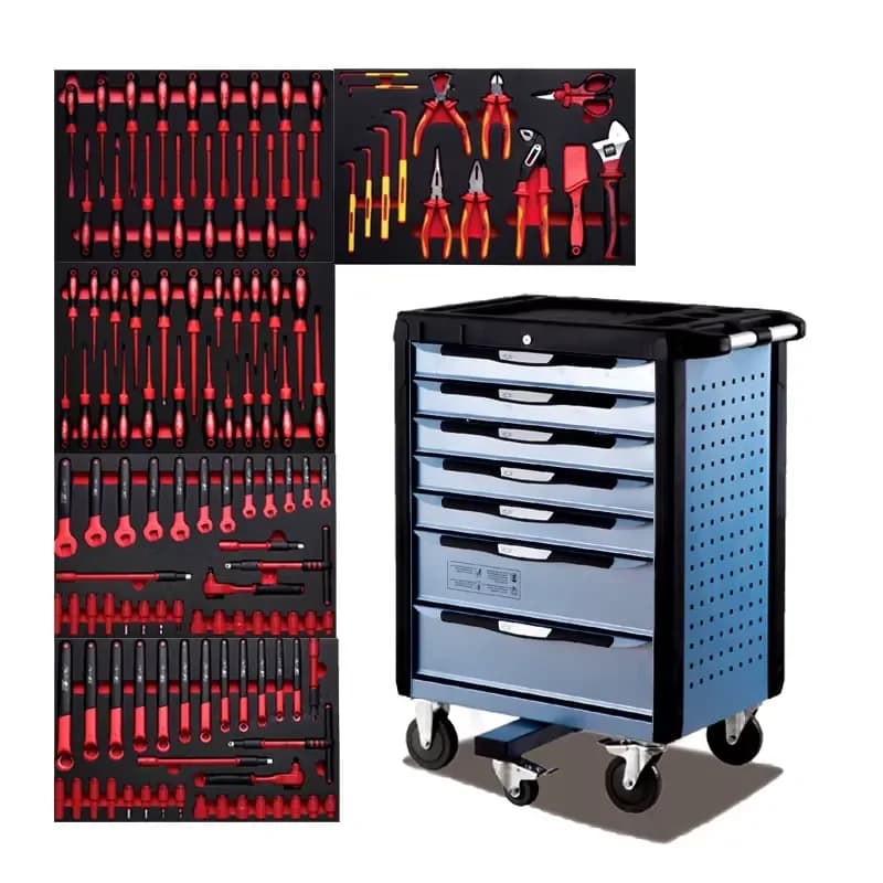 1000V 118Pcs Electrician Insulated Tool Kit Boxes Insulated VDE Hand Tool Tools Set