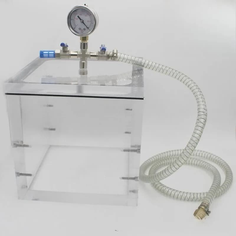 V Transparent acrylic vacuum box, vacuum chamber, vacuum bucket c