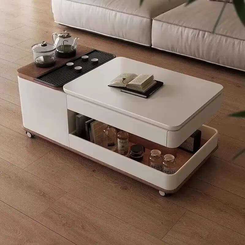 LH living room coffee table home tea modern simple light luxury movable rock plate coffee table