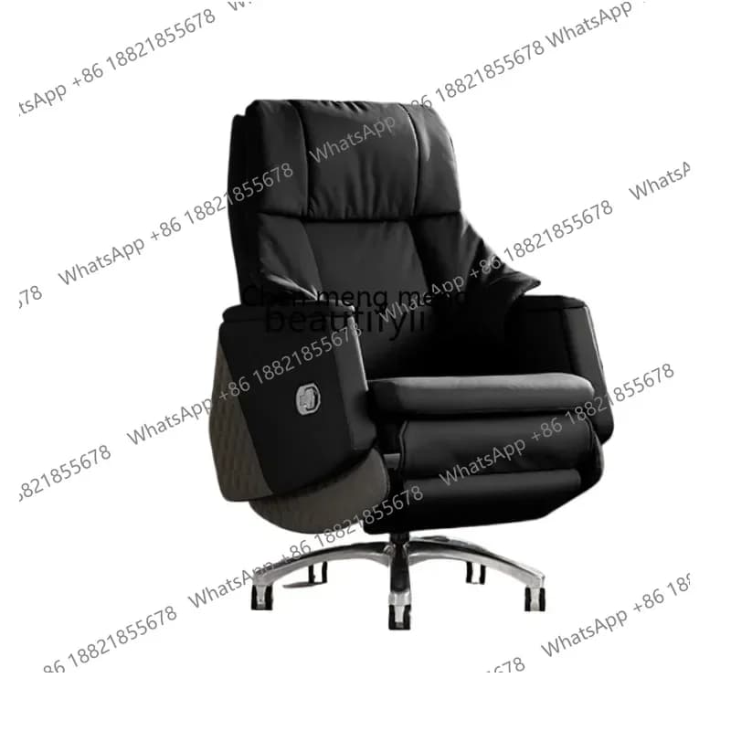 182AElectric massage boss can lie down for lunch, office chair is comfortable and sedentary, computer chair, leather back chair