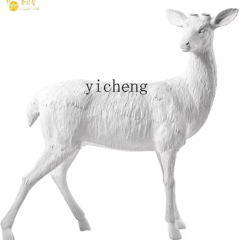simple modern fiberglass animal ornament lobby entrance living room decoration artwork sculpture decoration