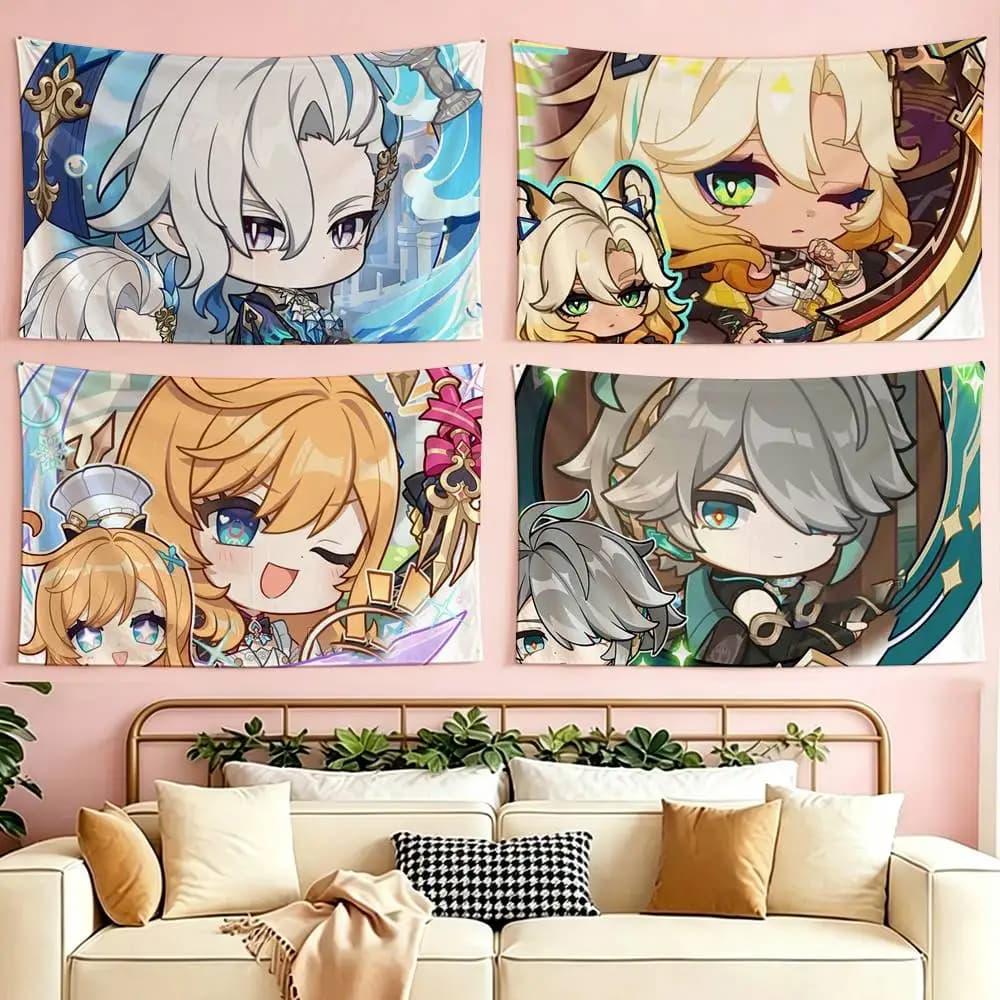 Game G-enshin I-Impac-t flag Suitable For Party Club Outdoor Interior Wall Decoration Banner Fans Gift