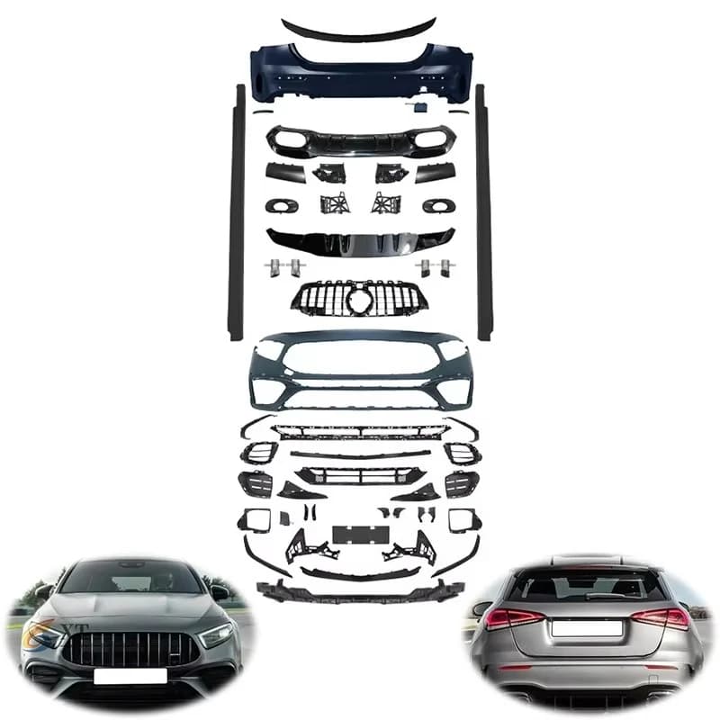 STLF Manufactory Upgrade BodyKit for Mercedess-Benzs a Class W177 19-24 to AMGs45 Hatchback Sedan Model Bumper Grille Side Skirt
