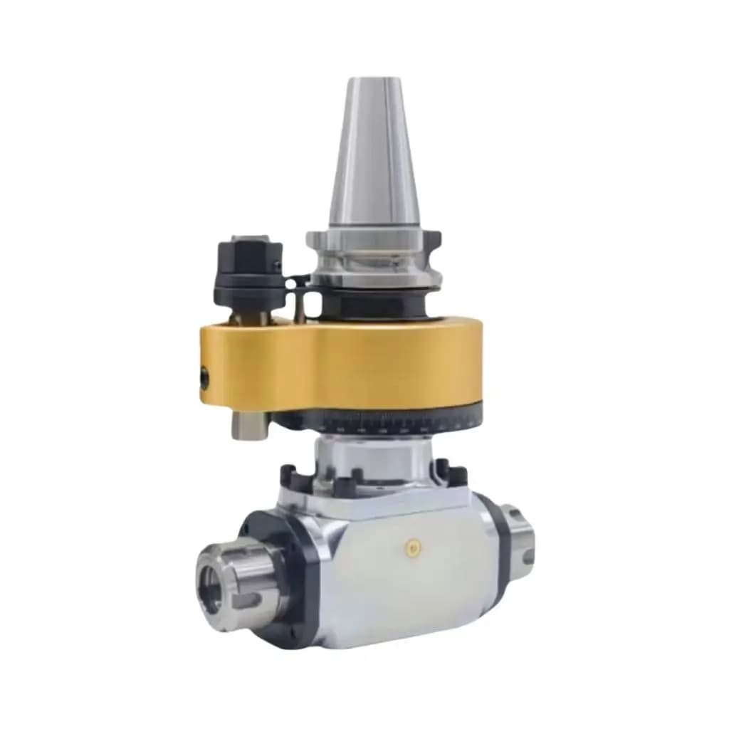 High Performance BT50-ER25 360° Rotatable Angle Head For Milling Machine New Condition