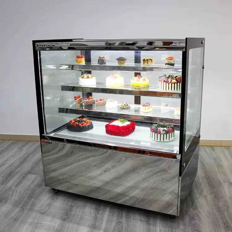 Black Angle Cake Chiller 2 Layer Commercial  Cake showcase Chiller Display Cake Refrigerator showcase