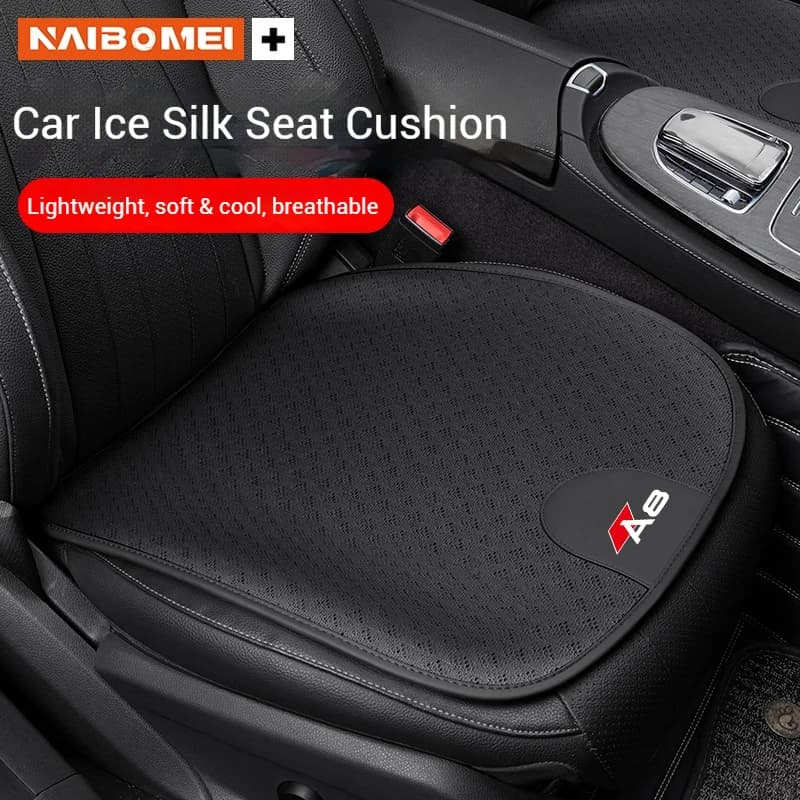 Car Seat Cushion Ice Silk Breathable Car Front Rear Seat Protection Pad Seat Cover Four Seasons Universal For Audi A8