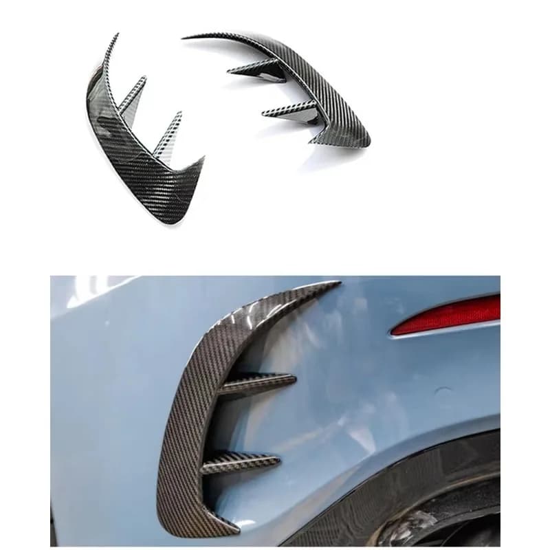 Car Automotive Parts Dry Carbon Fiber Rear Canards Splitter Wind Knife for Mercedes BENZ AMG A35