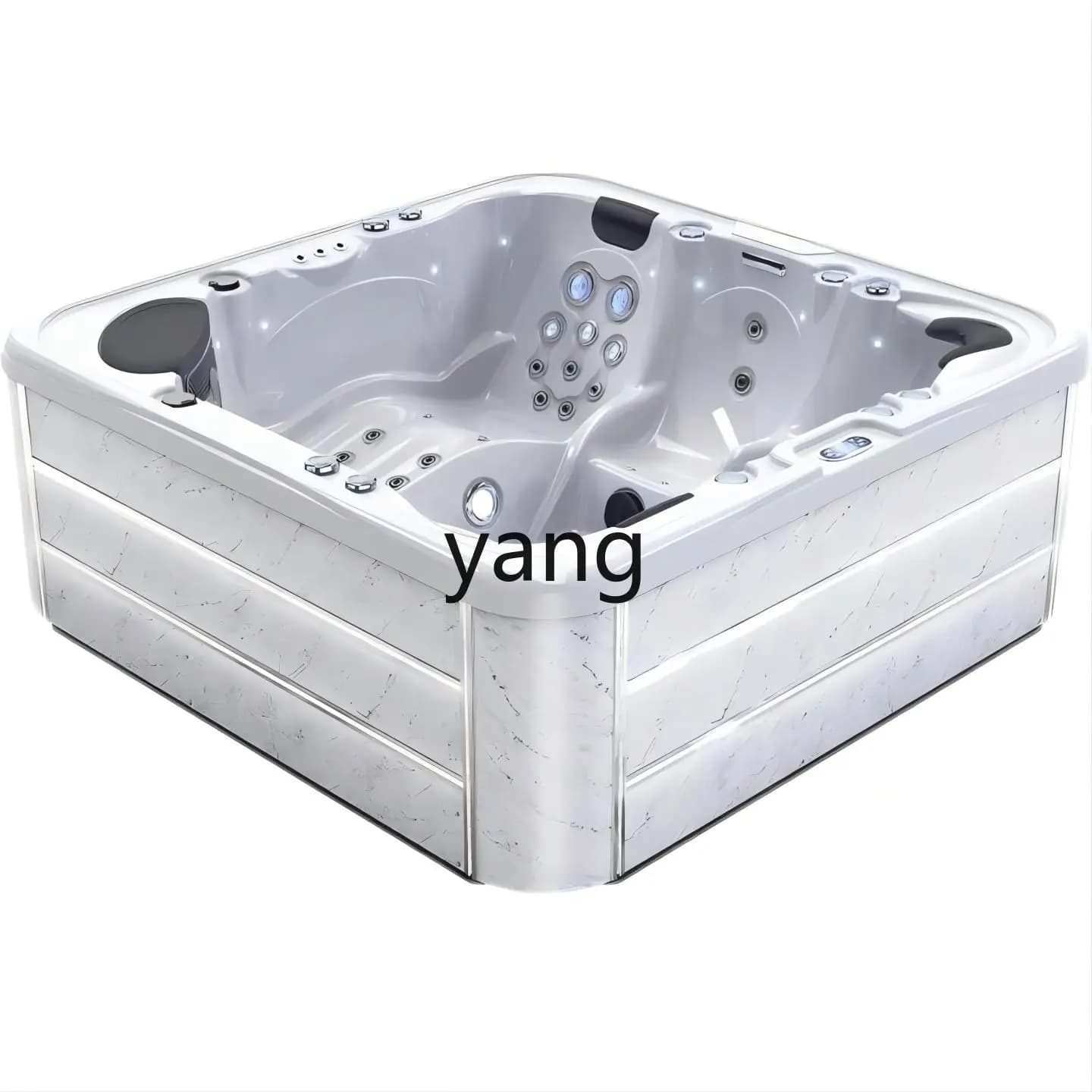 LH hot spring bath acrylic intelligent constant temperature heating bed and breakfast surfing bubble pool