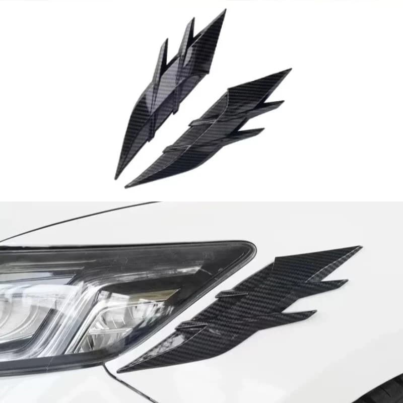 Fake Shark Gill Side Vent Decals For Universal Models Fender Hood Body Decoration Stickers Exterior Car Styling Auto Accessories