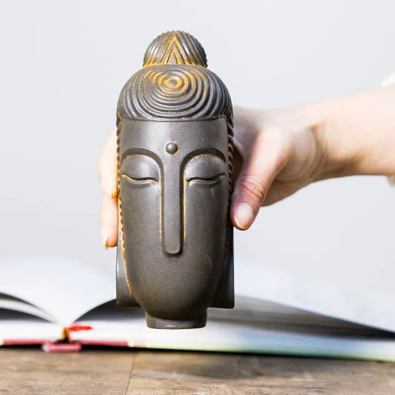 Antique Buddha Head Statue, Desktop Home Decor, Retro Crafts, Home Decorations