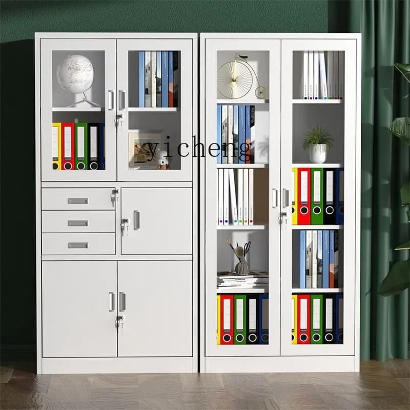 ZC Office File Cabinet Iron Cabinet File Cabinet Lock Storage Bookcase