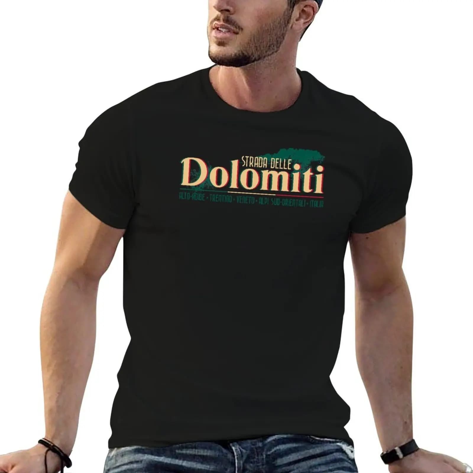 Strada Delle Dolomiti - Dolomites, Italy T-Shirt rapper graphic tees tees mens cotton t shirts