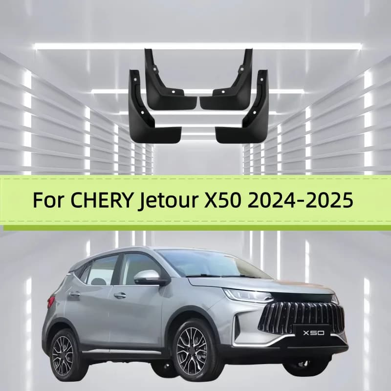 4PCS For CHERY Jetour X50 2024-2025 Car Fender Mudguards Anti-splash Flap Front Rear Mudflap