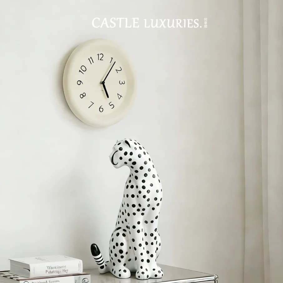 Home Decor Statuette Pink Leopard Ornament Living Room Entrance TV Cabinet Office Desktop Figurine Decoration