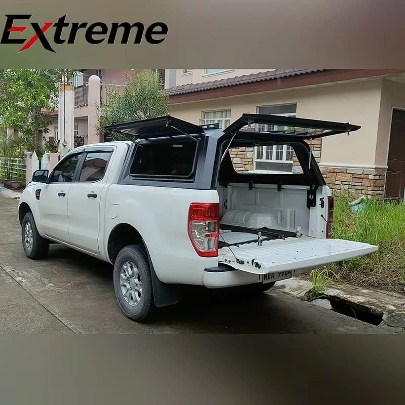 4WD Waterproof Locking Aluminum Alloy Pickup Truck Canopy 3 Windows for FORD RANGER RAPTOR T6 T7 T8 Hardtop UTE Customizable