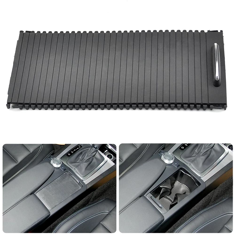 For Mercedes Benz W204 C Class 2007-2014Center Console Sliding Shutters Cup Holder Roller Blind Cover 2046807607