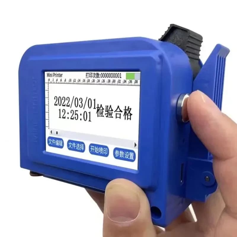 12.7 mm 25.4 mm Plastic Bag Corrugated Box Expiry Date Printer Coding Small Smart Mini Logo Printing Machine