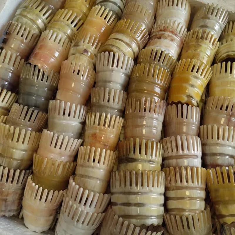 Natural Ox Horn Head Massage Comb Ergonomic Tip Design Scalp Scraping Acupoint Massager For Daily Hair Care