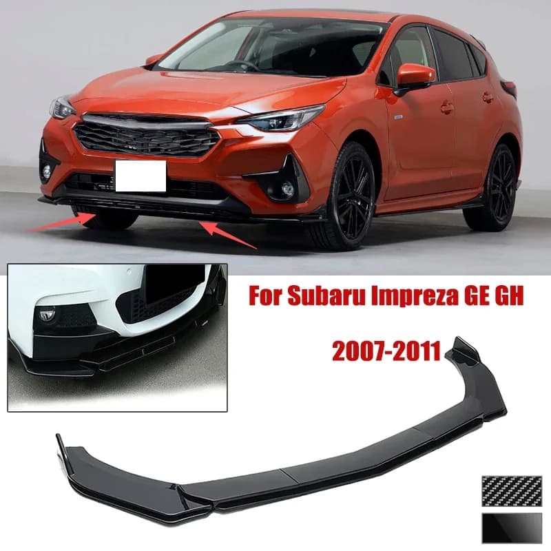 5pcs Front Bumper Shovel For Subaru Impreza GE GH 2007-2011 Spoiler Front Bumper Deflector Anti Scratch Protection Device