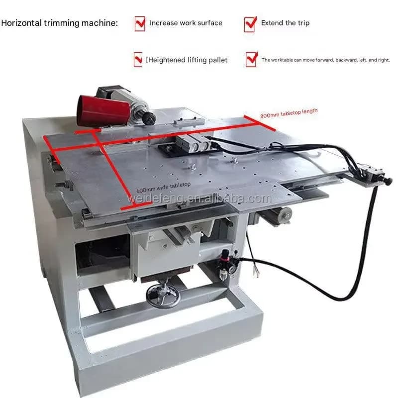 Woodworking Slotting Machine Picture Frame Side Grooving Horizontal Edge Trimmer Drilling Edge Milling Single Head Punching