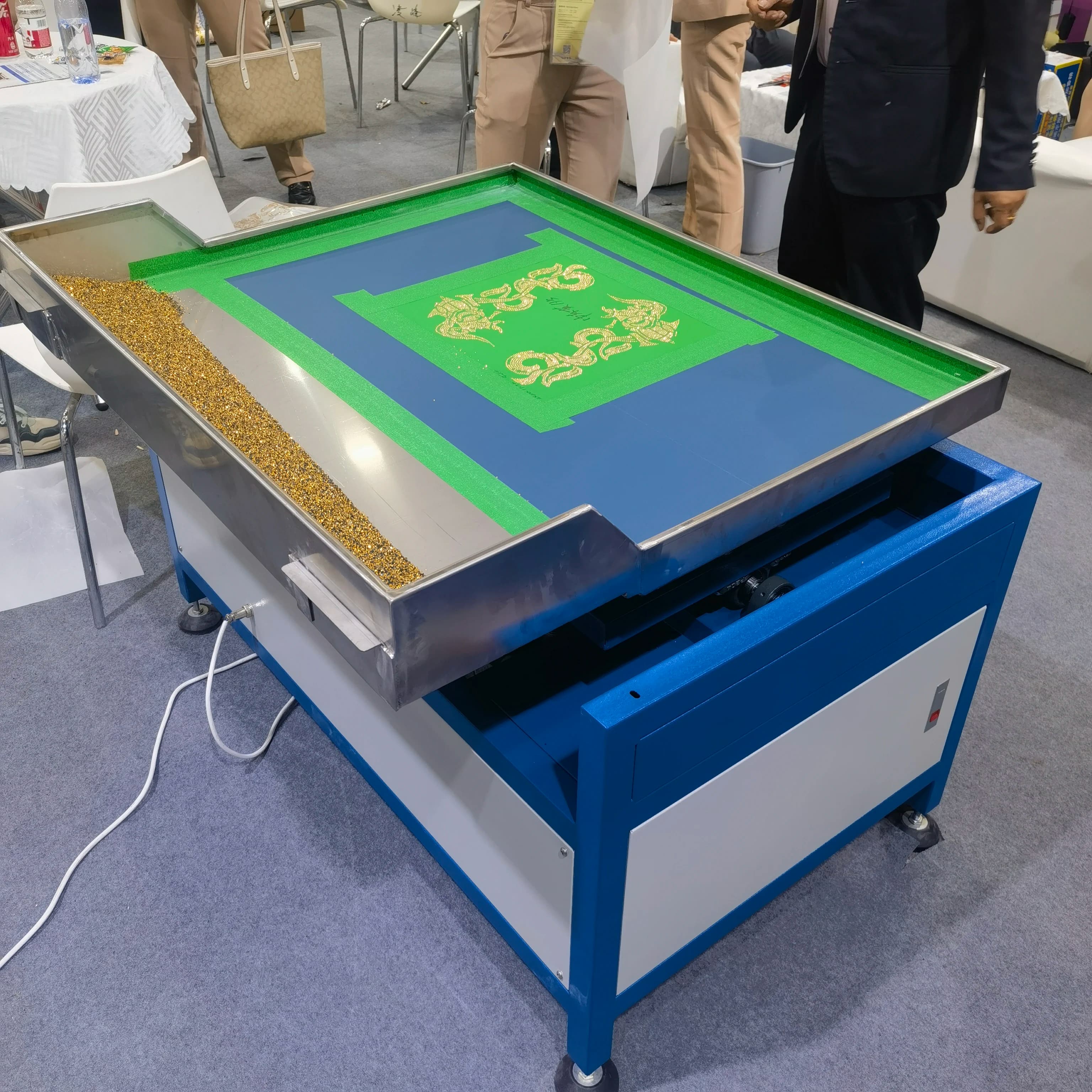 Rhinestone Machine Automatic Hotfix Transfer CNC Embroidery Shaking Press Counting Paperless Heat DIY Router Setting