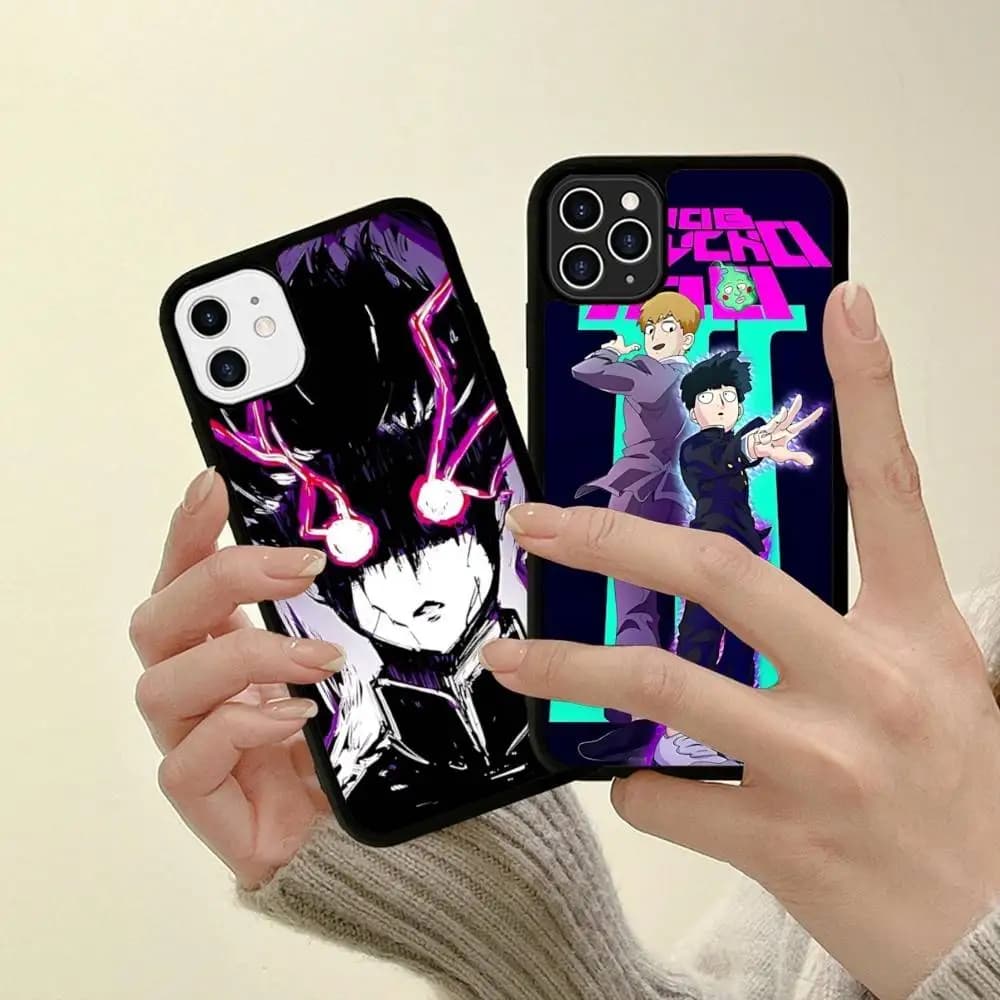 Superpower Youth Comics M-Mob P-Psycho 100 Phone Case For Iphone 16 15 14 13 12 11 Pro Max Plus Shockproof TPU+PC Hard Case