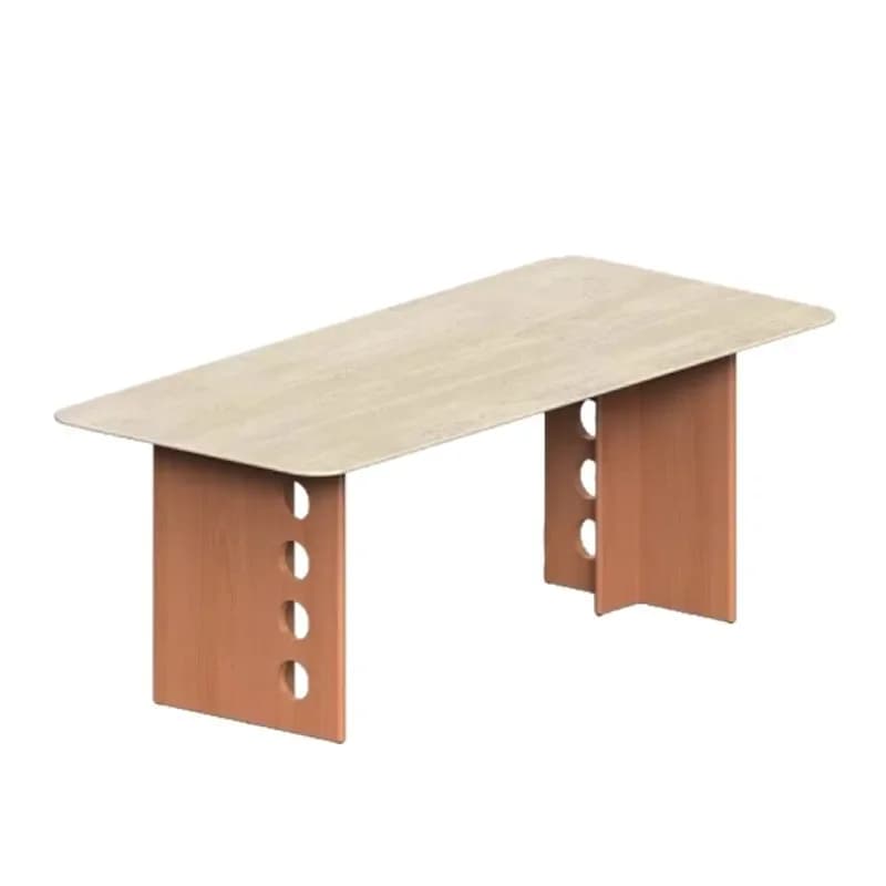 CX medieval rock slab dining table household small apartment dining table worktable all solid wood dining table and chairs
