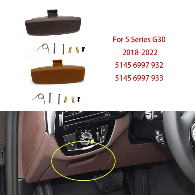 For BMW G30 Car Glove Box Handle Cover Lid Lock Toolbox Glove Boxes Cover Switch For BMW 5 Series 520 525 528 530 535i 2018-2023