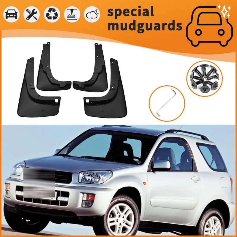 For 97-20 Toyota RAV4 models Mudguards Fender Mudflaps Front Rear Flares Splash Guards Cover Car Accessorie