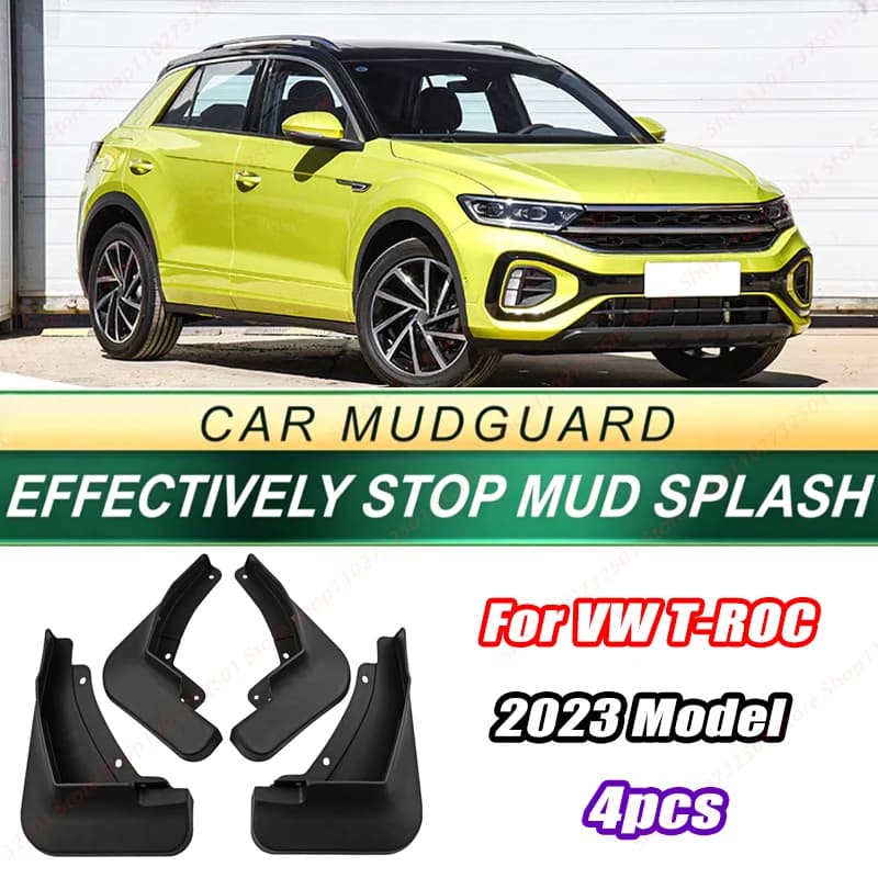 For VW T-ROC 2023 Model 4PCS Front Rear Mud Flaps Splash Guards Fender Mudguards Auto Accessories