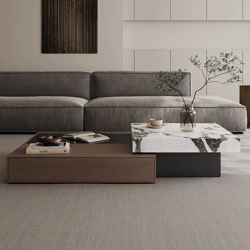 Italian Minimalist Coffee Table Modern Decoration Living Room Nordic Coffee Table Luxury Storage Mesa Auxiliar Trendy Furniture