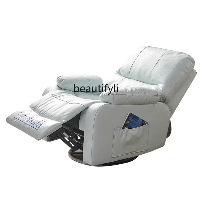 first-class space sofa cabin, electric multi-functional living room, single leather sofa chair lazy person can lie down
