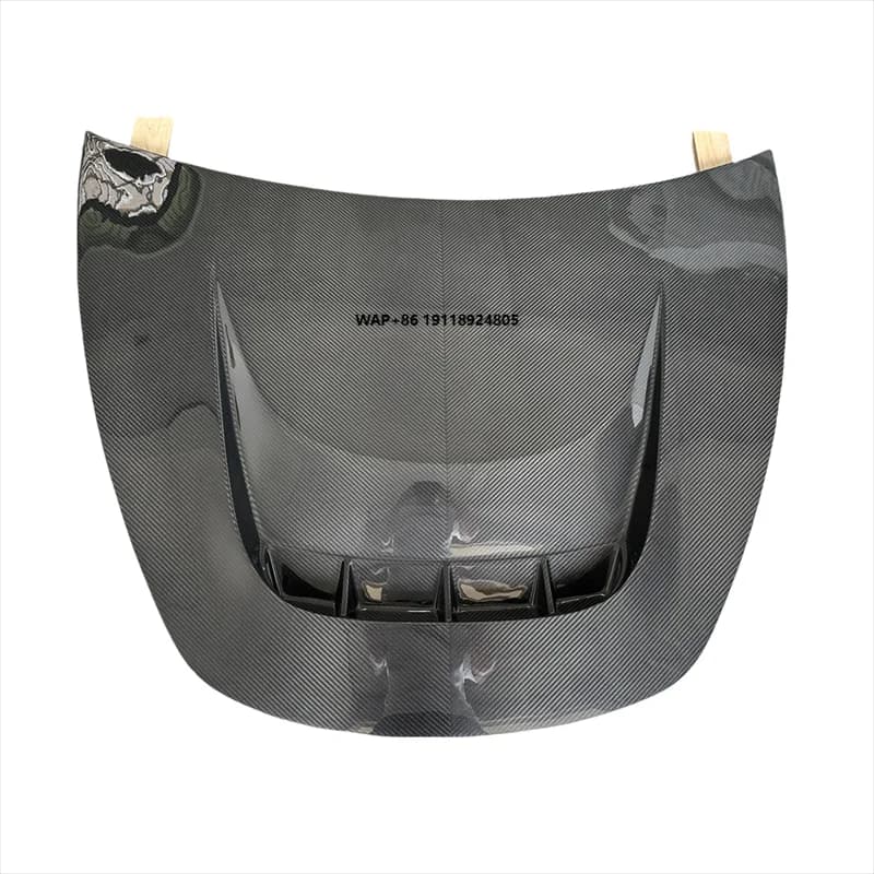 For Model 3 Y 2019 2020 2021 2022 Real Carbon Fiber Front Bumper High Temperature Resistant Glass Engine Hood Vent Cover