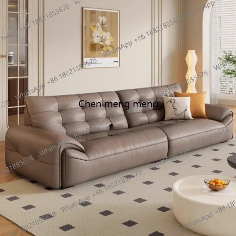 Office Cream Living Room Sofas Leather Nordic Sex Wood Sofas Straight Row Designer Home Lounge Women Muebles Unique Furniture