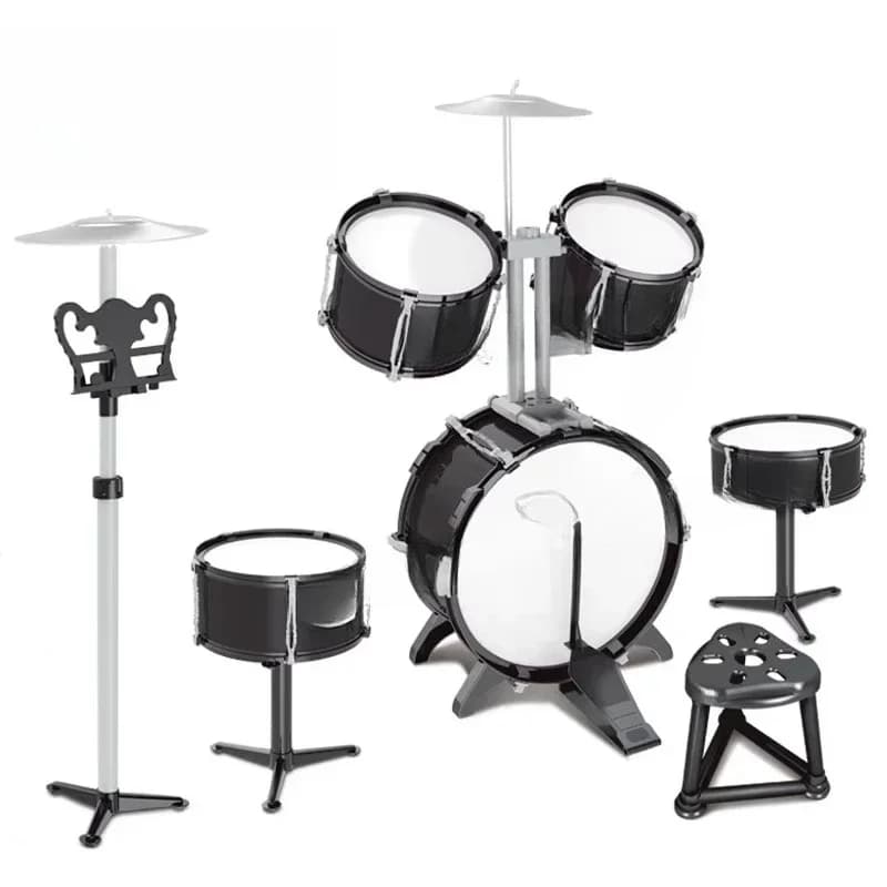 Musical Instruments Indoor Realistic Sounds Big Band Kids Jazz Drum Toys