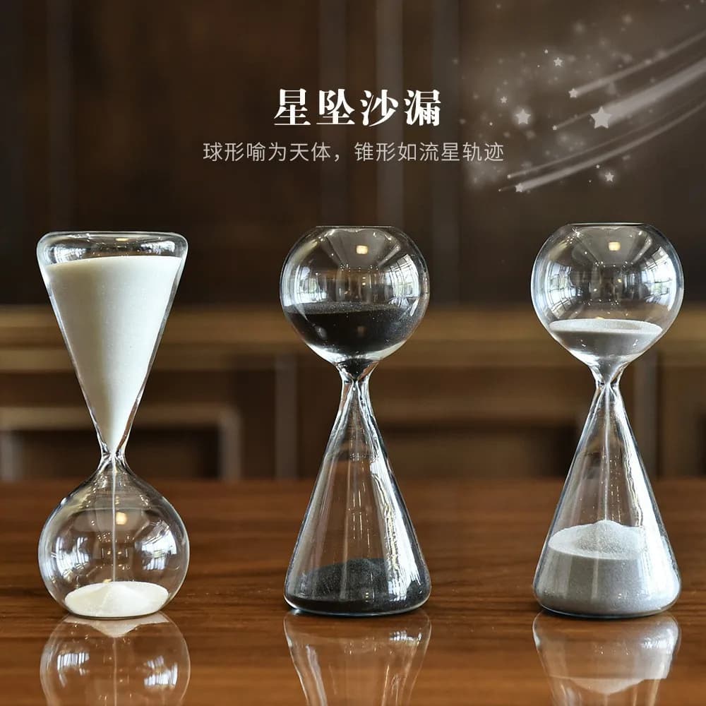 Nordic Home Furnishing Star Pendant Glass Hourglass Timer Meteor Hourglass Creative Gifts Home Ornament Factory