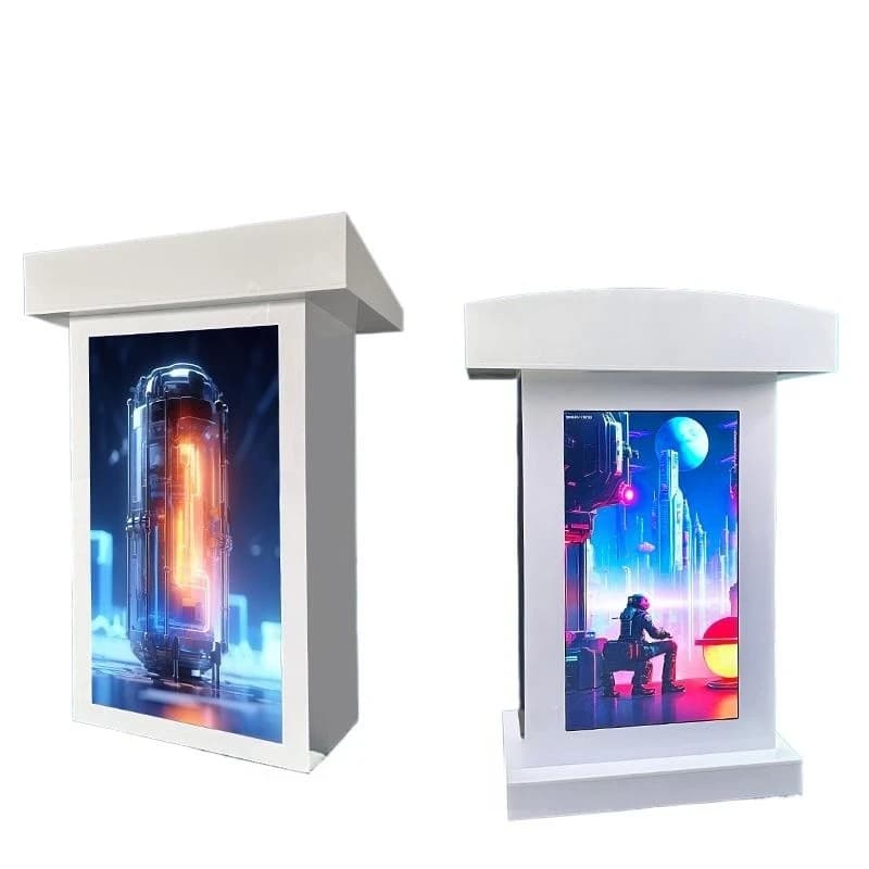 Lifting electronic screen, podium display screen, host table, dual-screen speaker table, remote control intelligent mobile