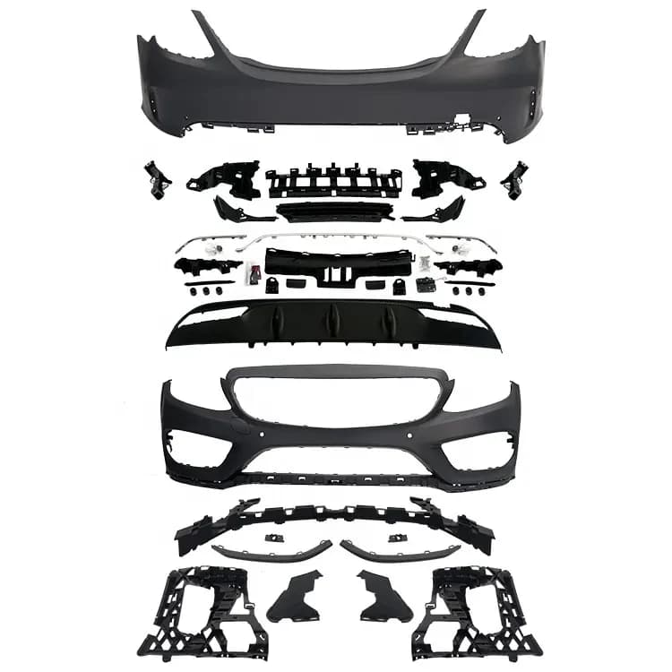 STLF High Quality Body Kit for Mercedess Benzs C-class W205 Upgrade to C63 Amgs Body Kit with Front Bumper Rear Diffuser