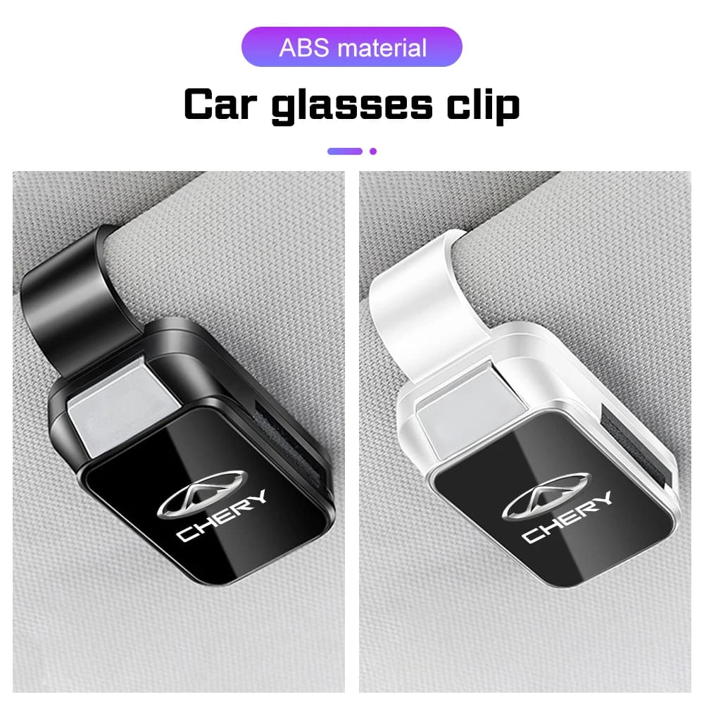 ABS Car Visor Glasses Clip Accessories For Chery TIGGO 3 4 5 7 Pro 8Pro Max MVM X22 DR3 Amulet Fora Fulwin Eyeglass Hanger Clip