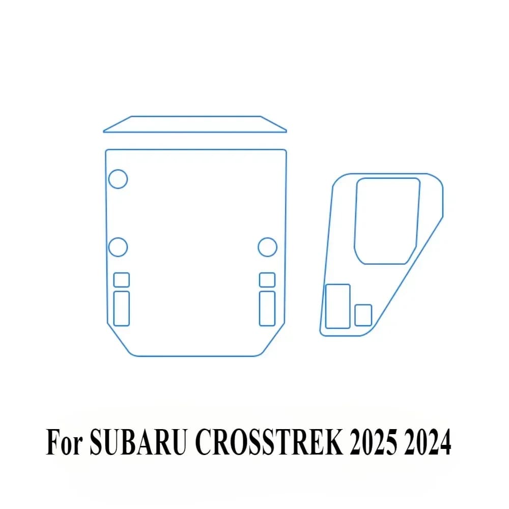 Protective Film For SUBARU CROSSTREK 2025 2024 Interior Accessories Transparent TPU Gear Panel GPS Navigation Center Console PPF