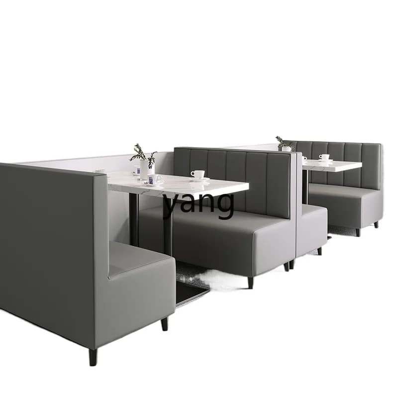 LMM Milk Tea Shop Table and Chair Set Coffee Shop Dessert Restaurant Table and Chair Clear Bar Sofa