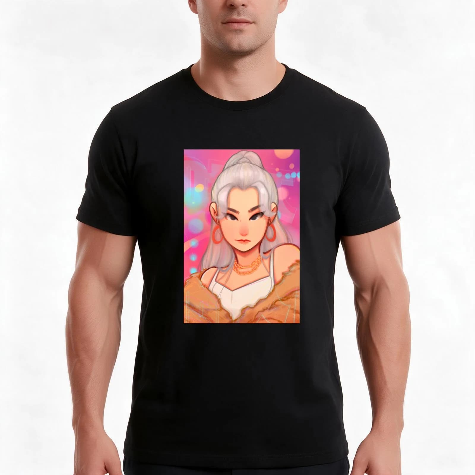 Yeji T-Shirt, Summer Casual Cotton Tee, Oversized Streetwear Tops, Vintage Graphic Print, Loose Fit Short Sleeve, 100% Cotton