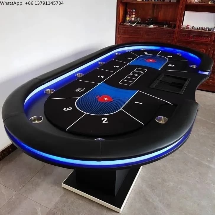 Texas poker table table chess room club special table can be customized size and color